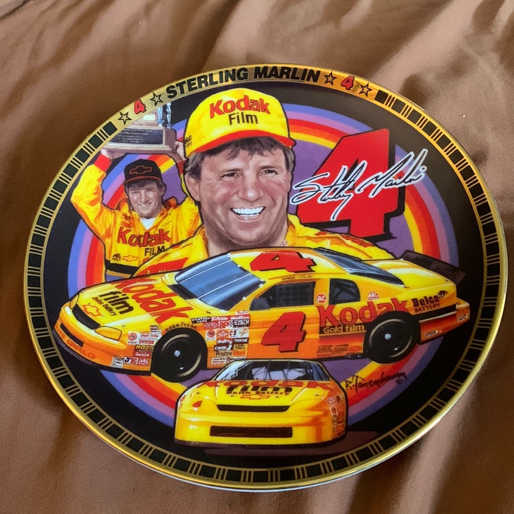 Sterling Marlin NASCAR collectible plate #2821B